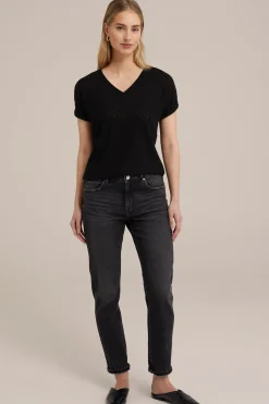 T-shirt met opengewerkt dessin