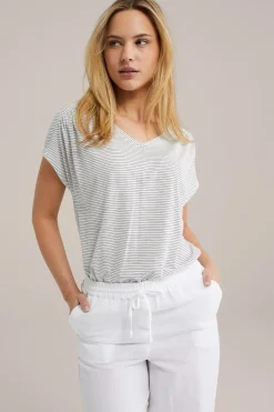 T-shirt met streep