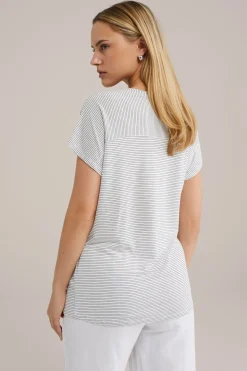 T-shirt met streep