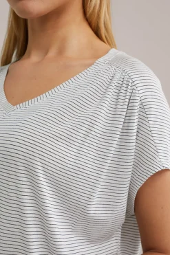 T-shirt met streep