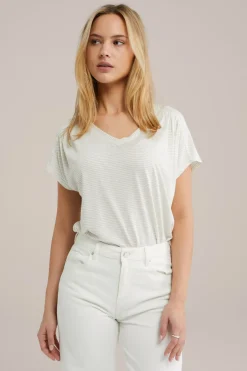 T-shirt met streep