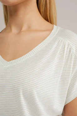T-shirt met streep