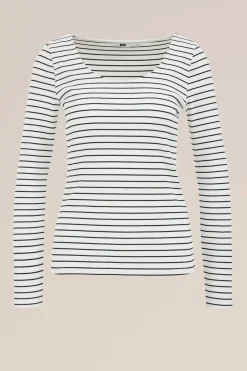T-shirt met streep