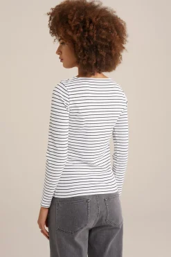 T-shirt met streep