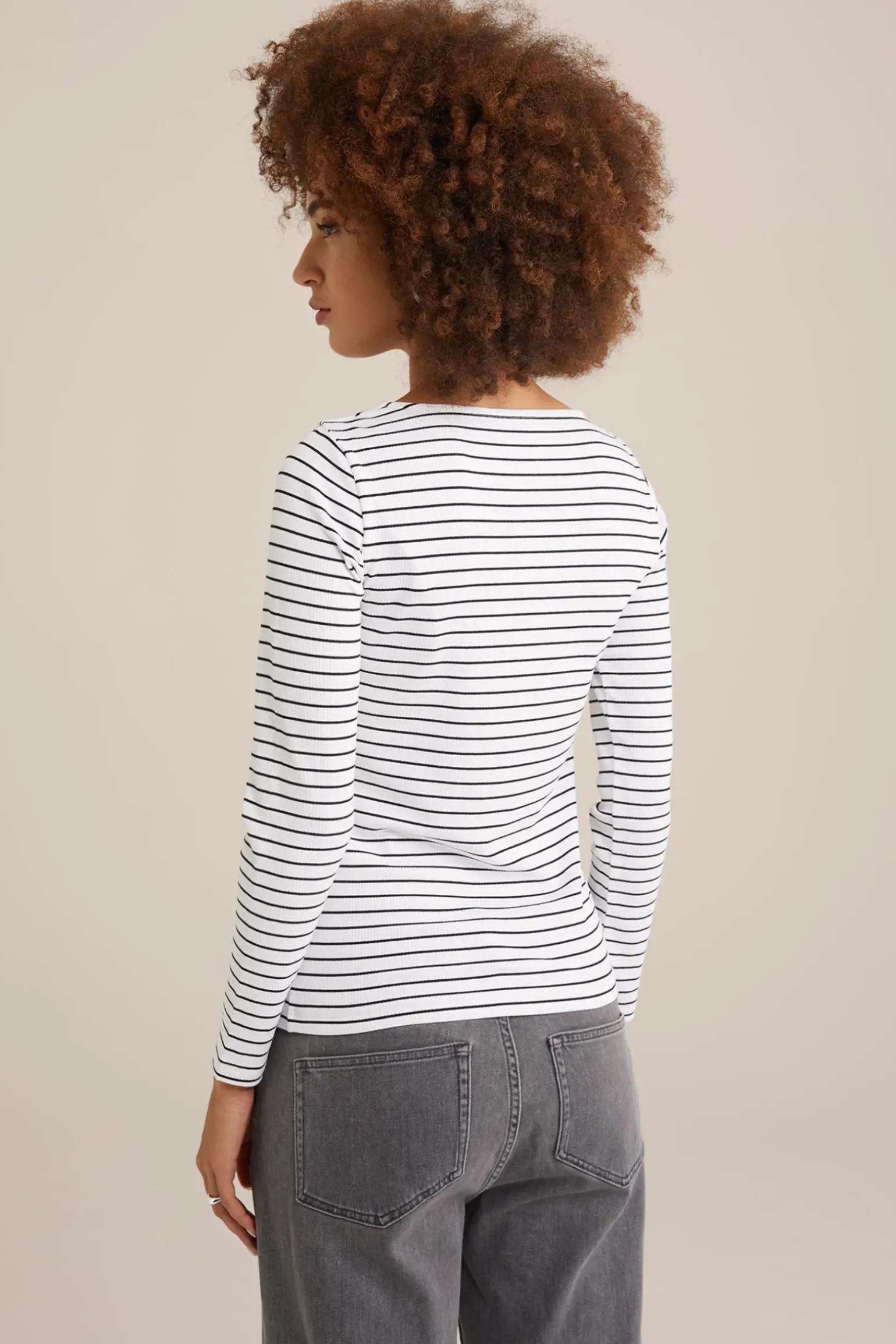 T-shirt met streep
