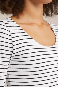 T-shirt met streep