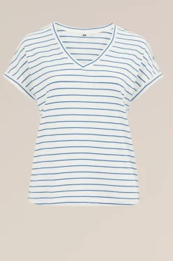 T-shirt met streep - Curve