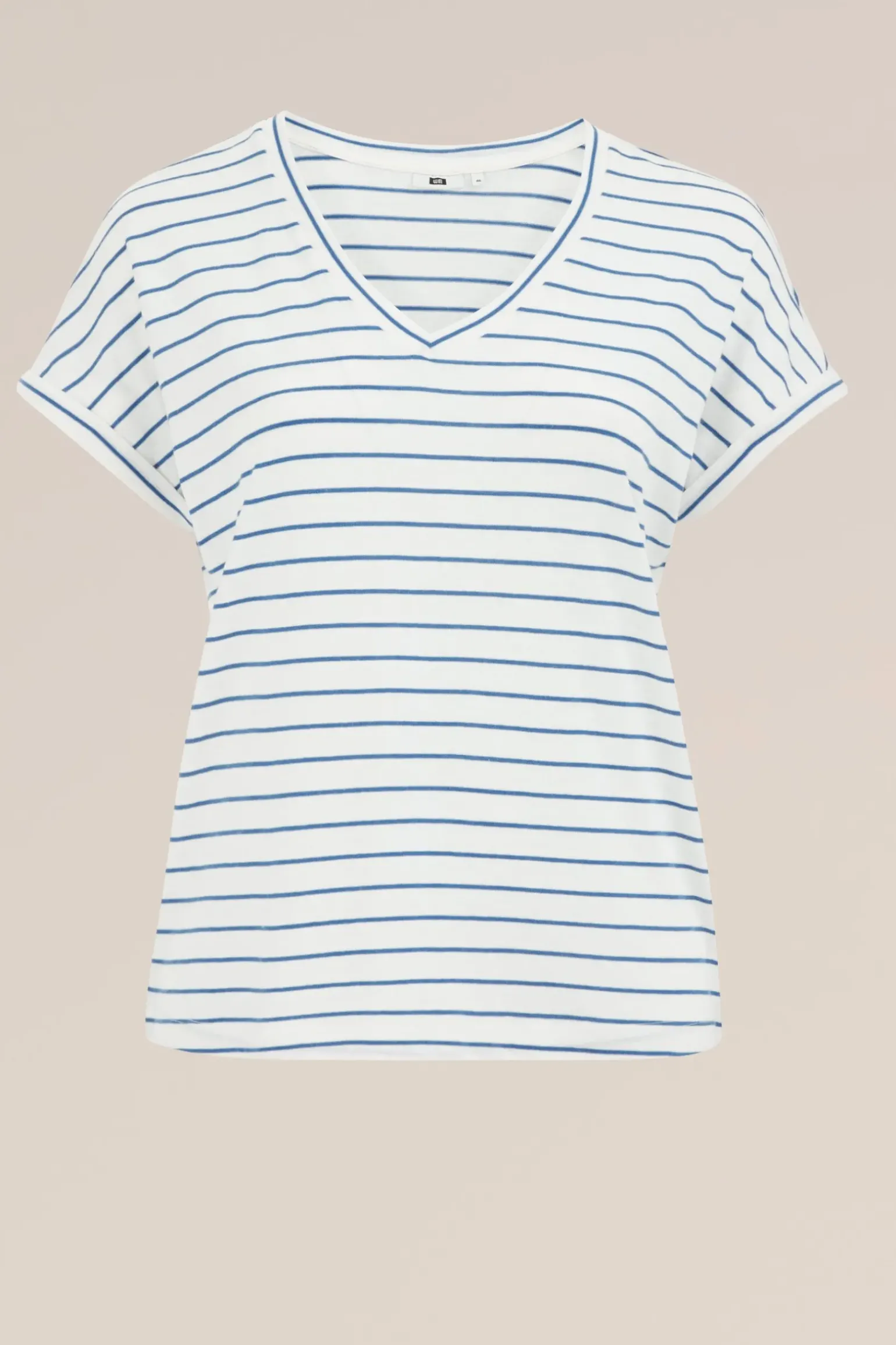 T-shirt met streep - Curve