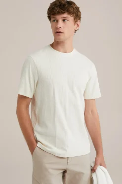 T-shirt met structuur