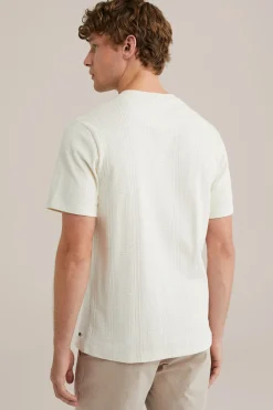T-shirt met structuur