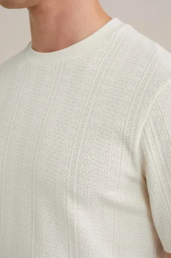 T-shirt met structuur