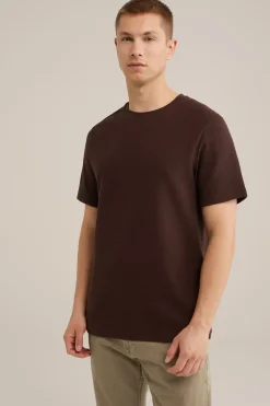 T-shirt met structuur