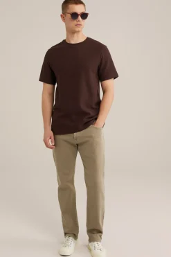 T-shirt met structuur