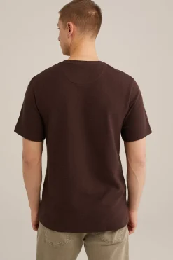 T-shirt met structuur