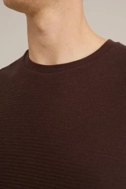 T-shirt met structuur