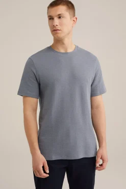T-shirt met structuur