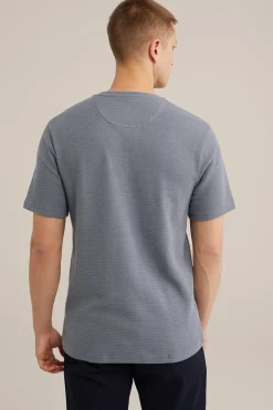 T-shirt met structuur
