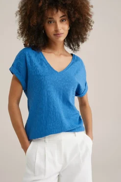T-shirt met structuur