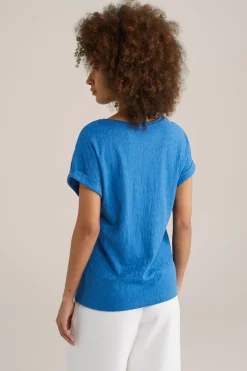 T-shirt met structuur