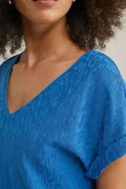 T-shirt met structuur
