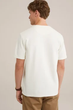 T-shirt met structuur