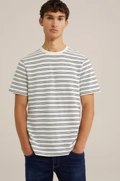 T-shirt met structuur