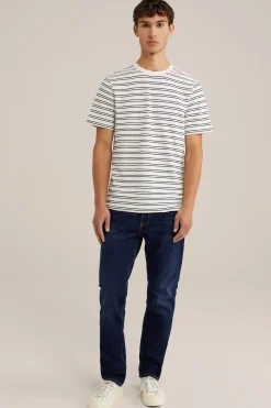 T-shirt met structuur