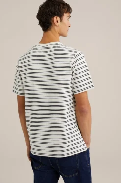 T-shirt met structuur