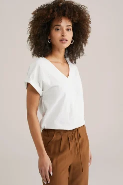 T-shirt met structuur