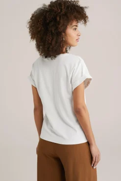 T-shirt met structuur