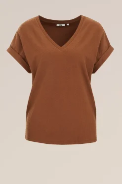 T-shirt met structuur