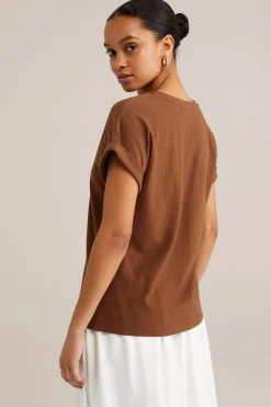 T-shirt met structuur