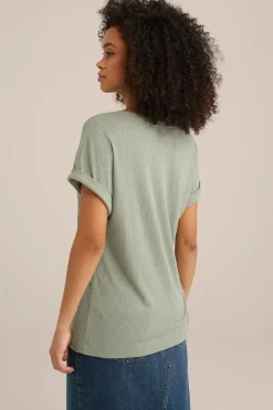 T-shirt met structuur