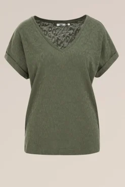 T-shirt met structuur