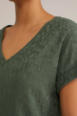 T-shirt met structuur
