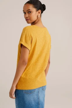 T-shirt met structuur