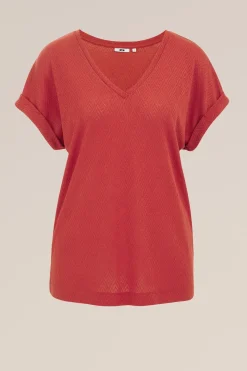 T-shirt met structuur