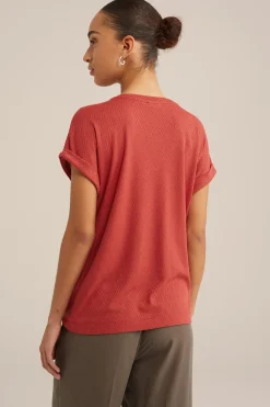 T-shirt met structuur