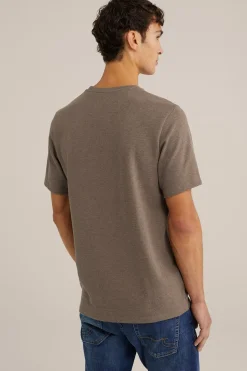 T-shirt met structuur