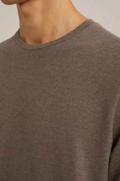 T-shirt met structuur