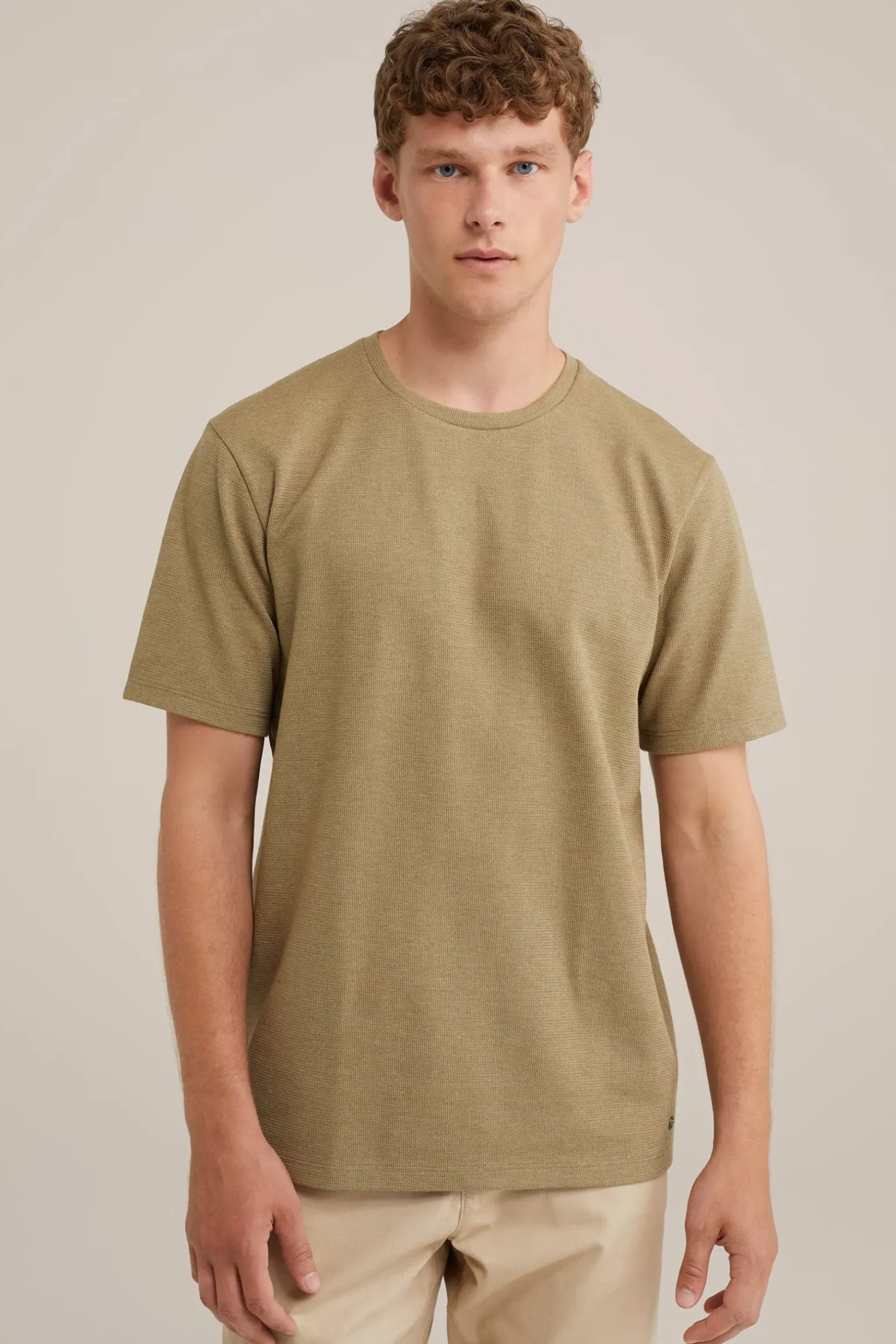 T-shirt met structuur