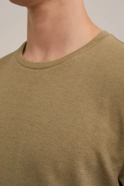 T-shirt met structuur