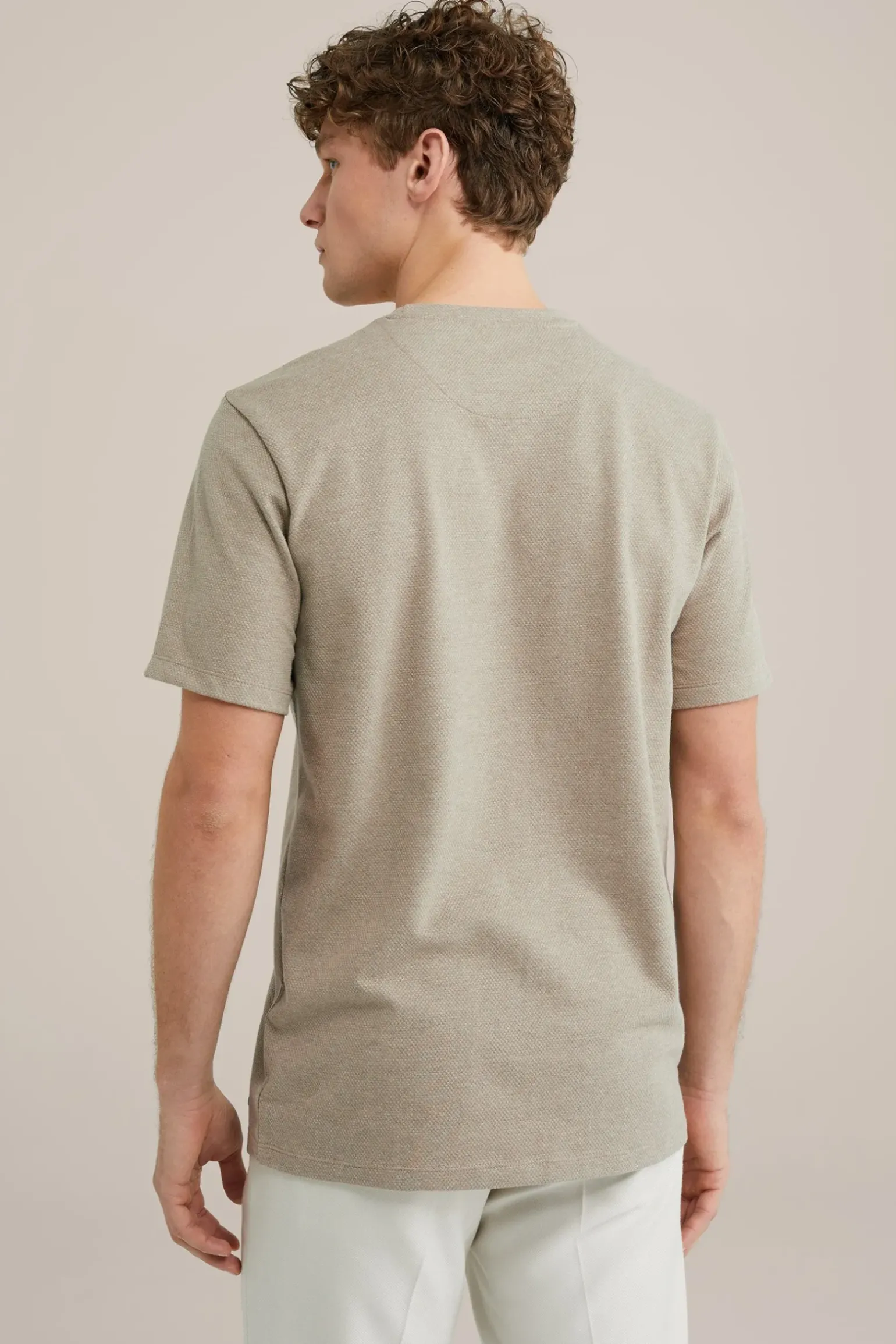 T-shirt met structuur