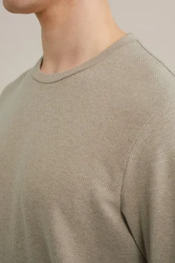 T-shirt met structuur