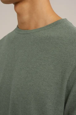 T-shirt met structuur