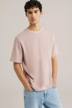 T-shirt met structuur