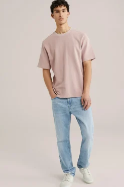T-shirt met structuur