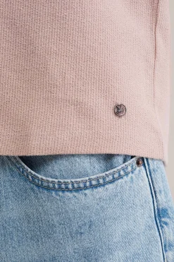 T-shirt met structuur