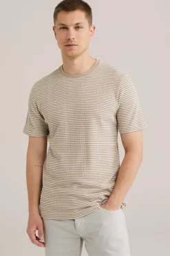 T-shirt met structuur