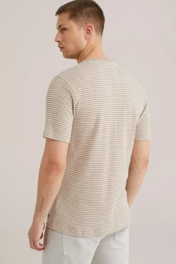 T-shirt met structuur
